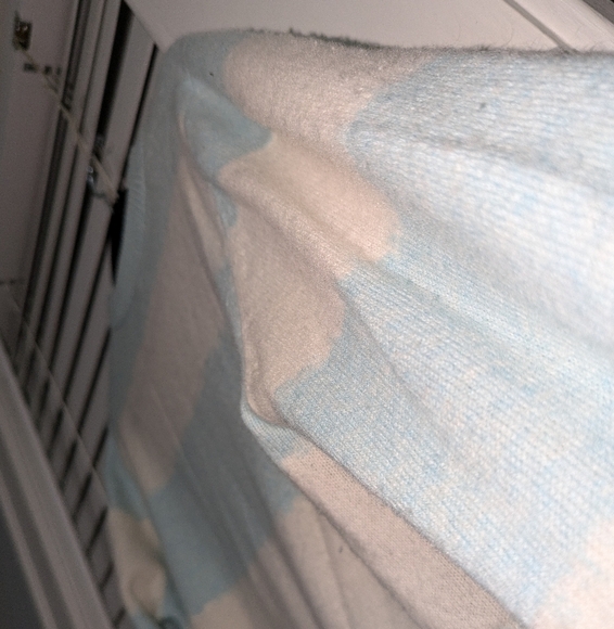 Kinross Cashmere Women's Cashmere Pull Over Green, Aqua & White Sweater Size M - Picture 10 of 10